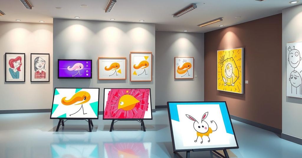 Celebrities Unite for Robbie Williams’ Art Launch in London